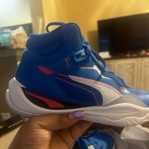 Puma play maker pro med Junior ultra blue fire orchid